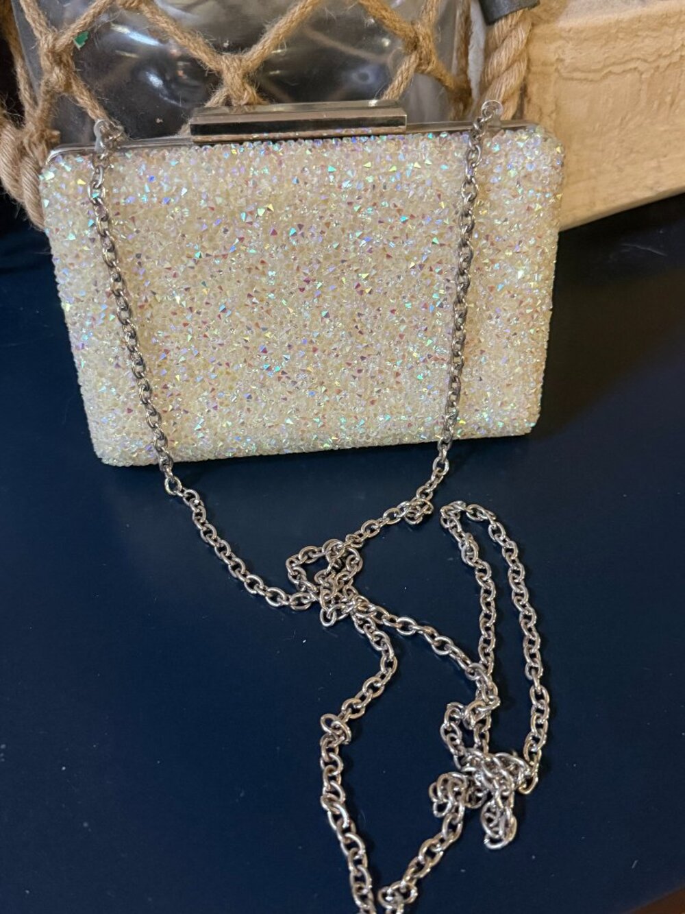 Vintage woman's rhinestone clutch
